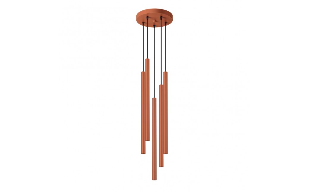 Sollux Lampa wisząca PASTELO 5P ochra czerwona SL.1528