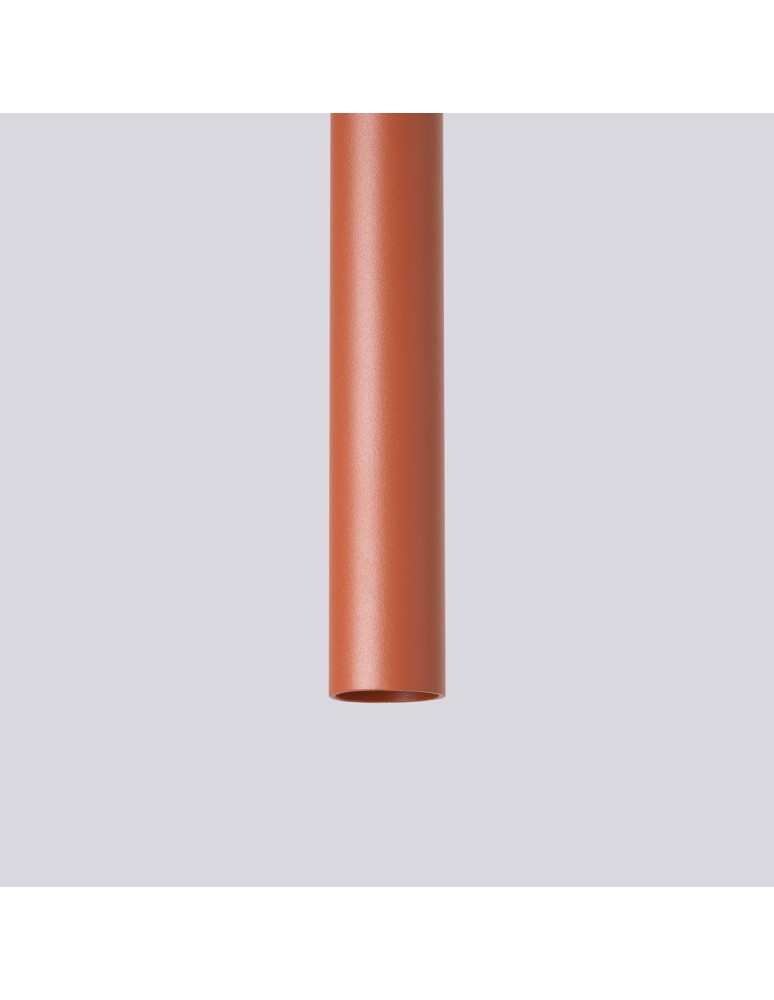 Pendant tube lamps - Sollux PASTELO 5P ochre red pendant lamp SL.1528 - product kolory-swiatla.pl 4