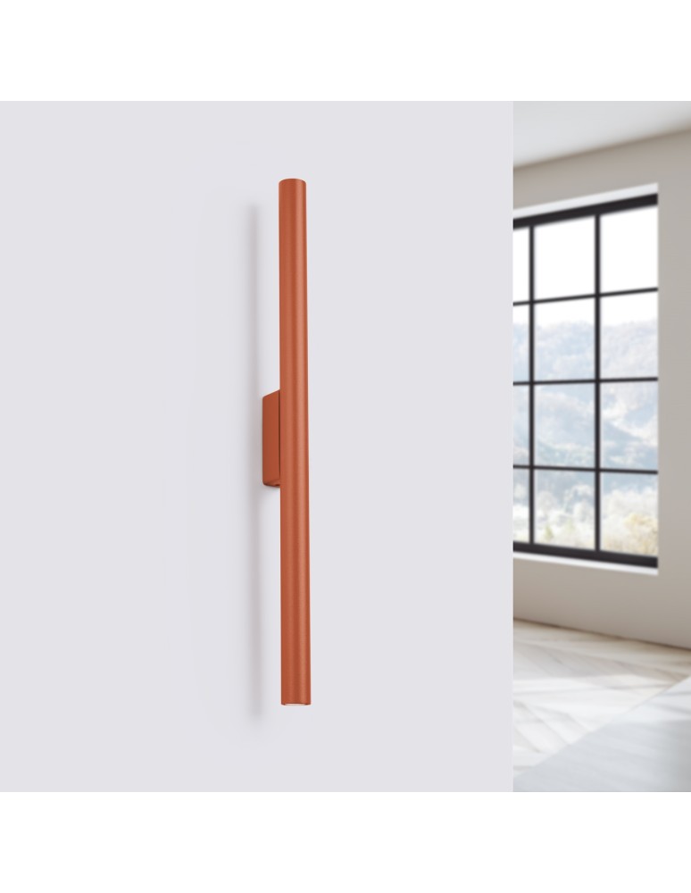 Tube wall lamps - Sollux Wall lamp PASTELO 2 ochre red SL.1529 - product kolory-swiatla.pl 2