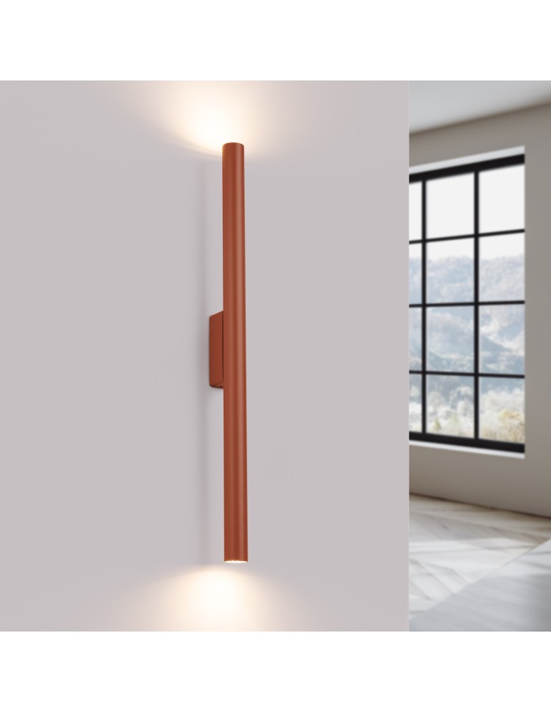 Tube wall lamps - Sollux Wall lamp PASTELO 2 ochre red SL.1529 - product kolory-swiatla.pl 3