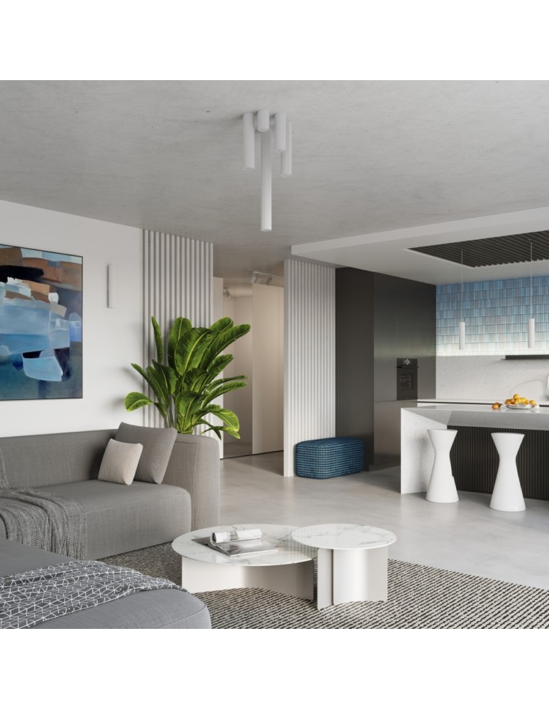 White ceiling fixtures - Sollux Plafond KARBON 30 white SL.1532 - product kolory-swiatla.pl 10