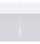Pendant tube lamps - Sollux KARBON 1 pendant lamp white SL.1535 - product 2