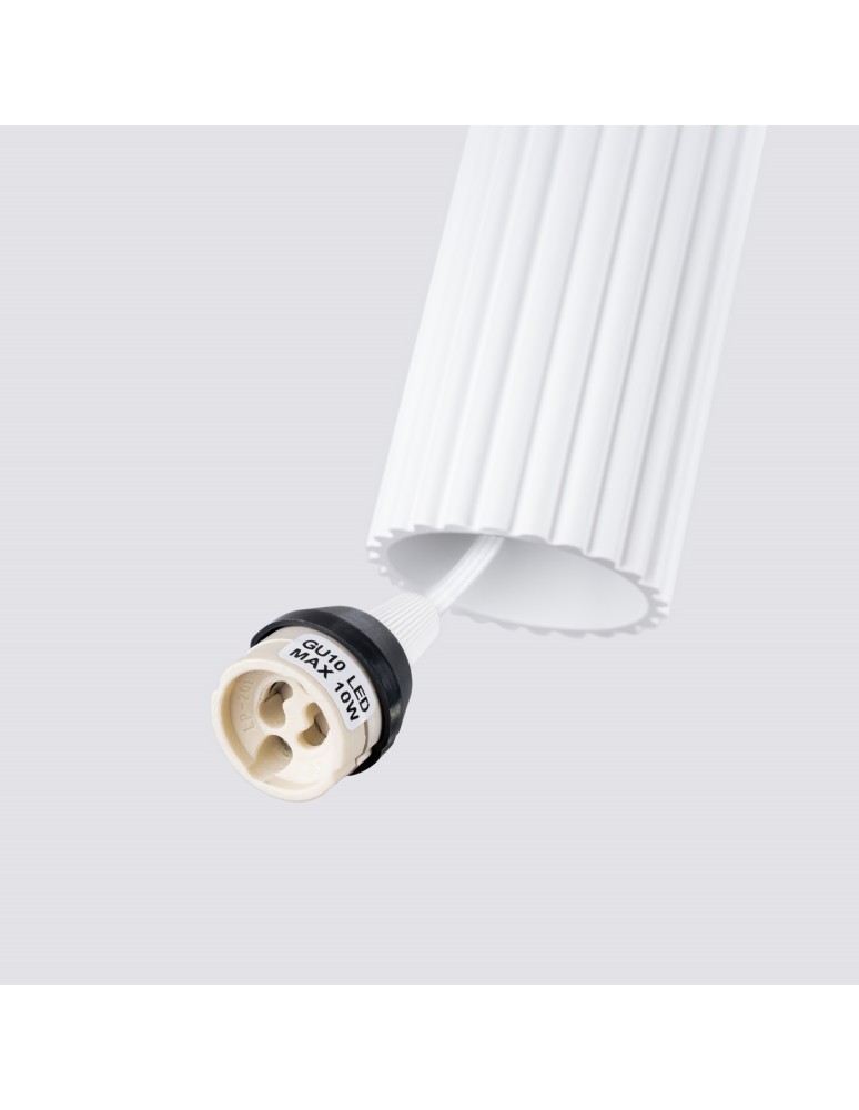 Pendant tube lamps - Sollux KARBON 1 pendant lamp white SL.1535 - product kolory-swiatla.pl 5