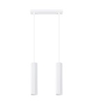Pendant tube lamps - Sollux KARBON 2 pendant lamp white SL.1536 - product 1