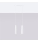 Pendant tube lamps - Sollux KARBON 2 pendant lamp white SL.1536 - product 2