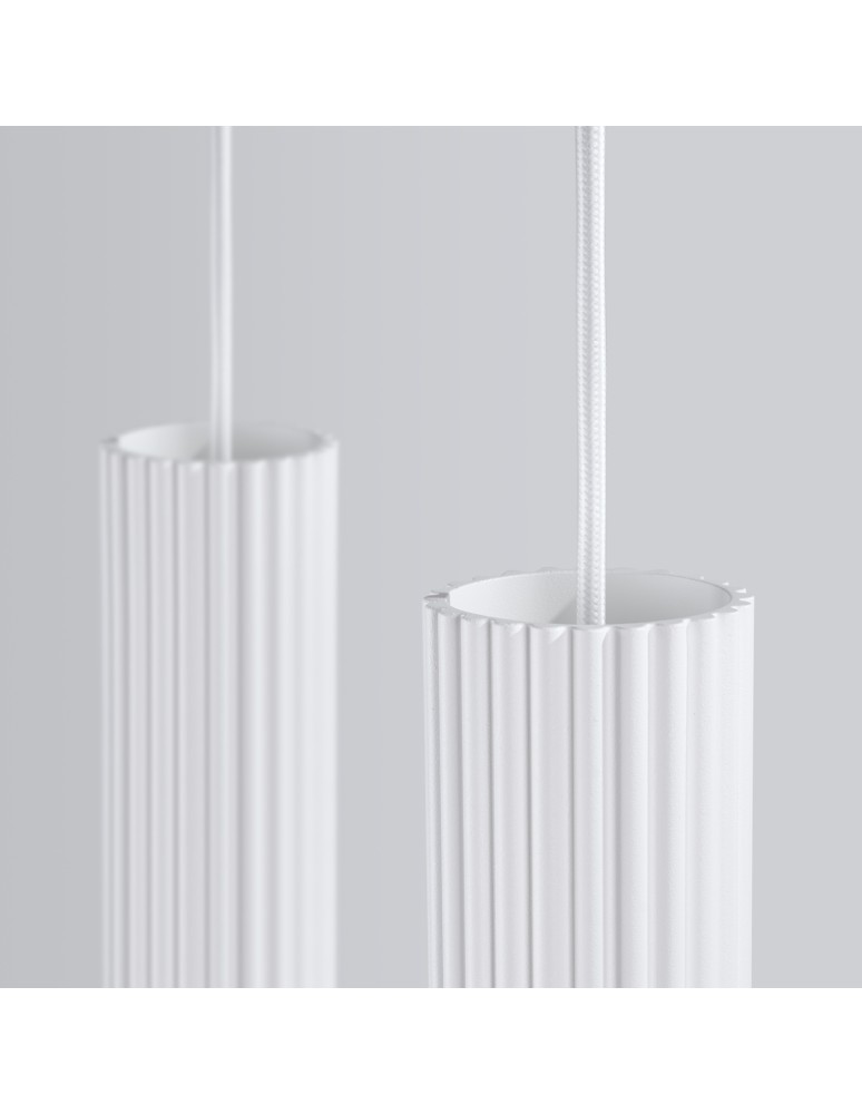 Pendant tube lamps - Sollux KARBON 2 pendant lamp white SL.1536 - product kolory-swiatla.pl 6