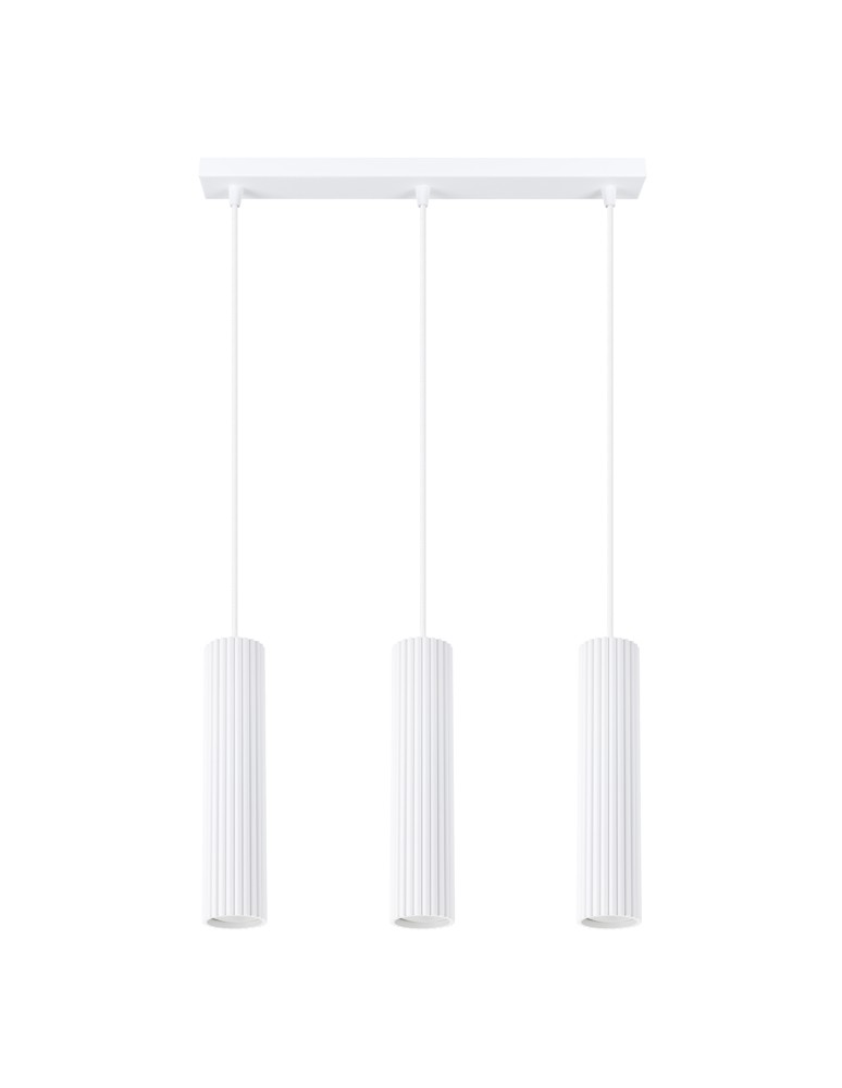 Pendant tube lamps - Sollux KARBON 3L pendant lamp white SL.1537 - product kolory-swiatla.pl 1