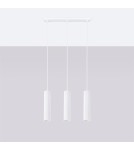 Pendant tube lamps - Sollux KARBON 3L pendant lamp white SL.1537 - product 2