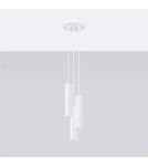 Pendant tube lamps - Sollux KARBON 3P pendant lamp white SL.1538 - product 2