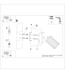 Adjustable wall lamps - Sollux Wall lamp KARBON white SL.1540 - product 8