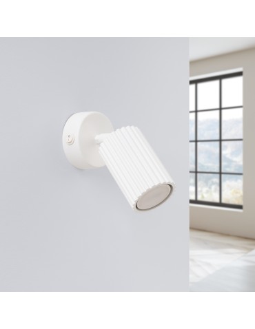 Sollux Wall lamp KARBON white with switch SL.1541 - product 2
