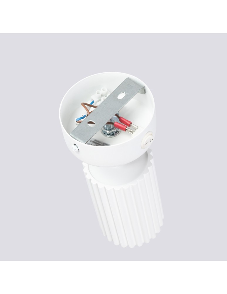 Adjustable wall lamps - Sollux Wall lamp KARBON white with switch SL.1541 - product kolory-swiatla.pl 4