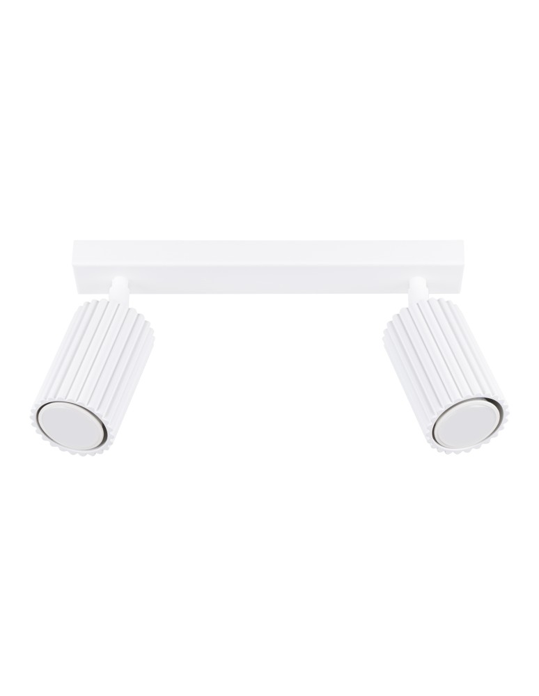 Adjustable ceiling lamps - spots - Sollux Plafond KARBON 2 white SL.1542 - product kolory-swiatla.pl 1