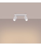 Adjustable ceiling lamps - spots - Sollux Plafond KARBON 2 white SL.1542 - product 3