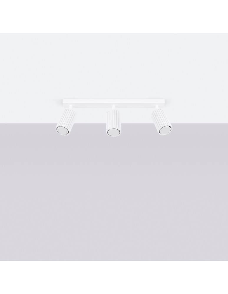 Adjustable ceiling lamps - spots - Sollux Plafon KARBON 3L white SL.1543 - product kolory-swiatla.pl 2