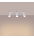 Adjustable ceiling lamps - spots - Sollux Plafon KARBON 3L white SL.1543 - product 3