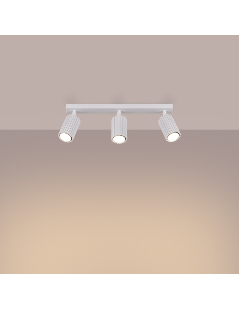 Adjustable ceiling lamps - spots - Sollux Plafon KARBON 3L white SL.1543 - product kolory-swiatla.pl 3