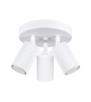 Adjustable ceiling lamps - spots - Sollux Plafond KARBON 3P white SL.1544 - product 1
