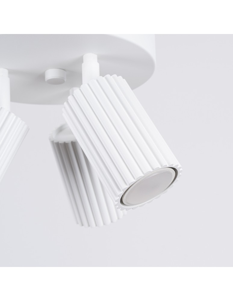 Adjustable ceiling lamps - spots - Sollux Plafond KARBON 3P white SL.1544 - product kolory-swiatla.pl 5