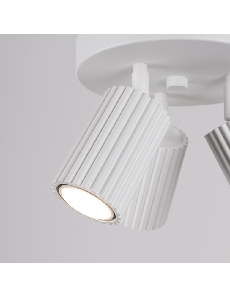 Adjustable ceiling lamps - spots - Sollux Plafond KARBON 3P white SL.1544 - product kolory-swiatla.pl 6