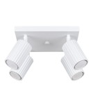 Adjustable ceiling lamps - spots - Sollux Plafond KARBON 4 white SL.1545 - product 1