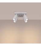Adjustable ceiling lamps - spots - Sollux Plafond KARBON 4 white SL.1545 - product 3