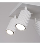 Adjustable ceiling lamps - spots - Sollux Plafond KARBON 4 white SL.1545 - product 5