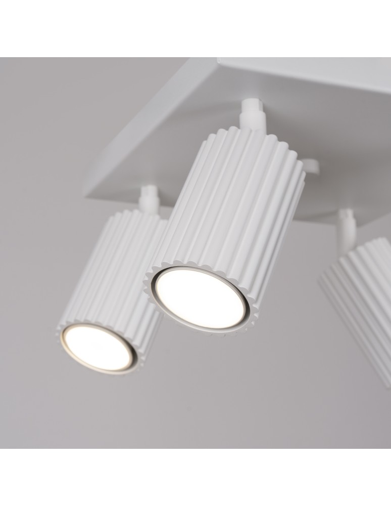 Adjustable ceiling lamps - spots - Sollux Plafond KARBON 4 white SL.1545 - product kolory-swiatla.pl 5