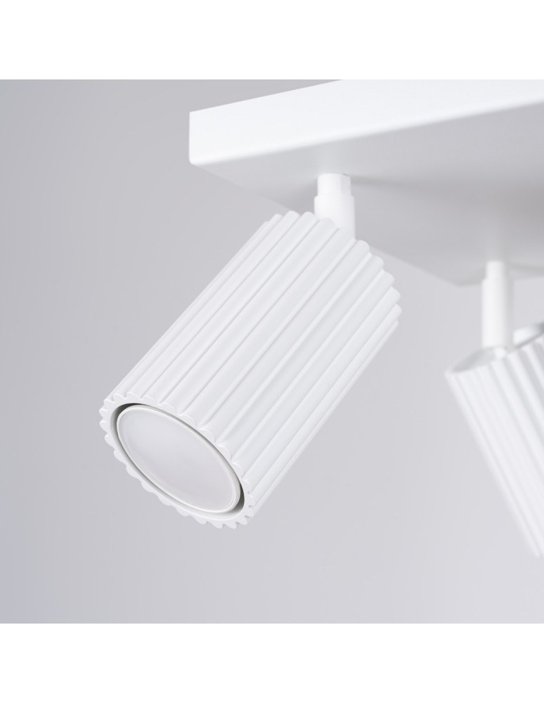 Adjustable ceiling lamps - spots - Sollux Plafond KARBON 4 white SL.1545 - product kolory-swiatla.pl 6