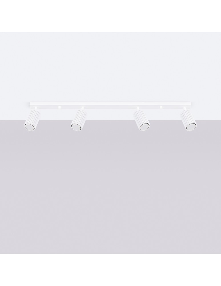 Adjustable ceiling lamps - spots - Sollux Plafon KARBON 4L white SL.1546 - product kolory-swiatla.pl 2