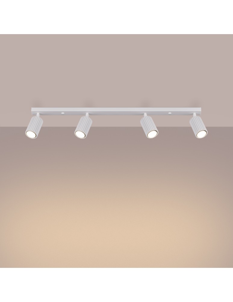 Adjustable ceiling lamps - spots - Sollux Plafon KARBON 4L white SL.1546 - product kolory-swiatla.pl 3