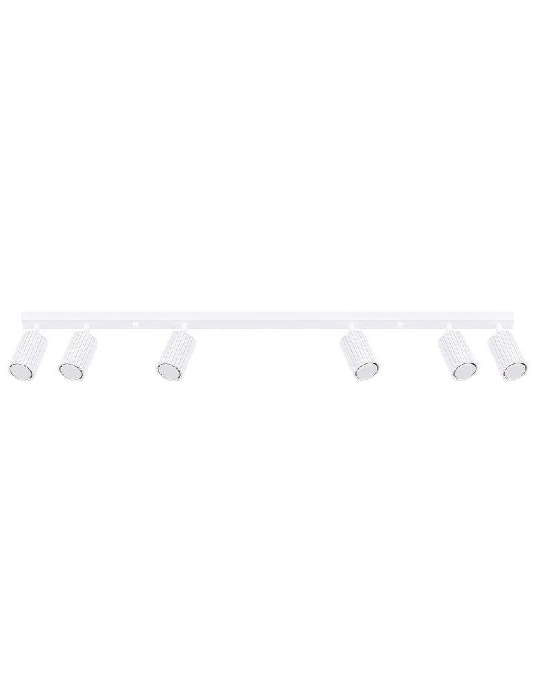 Adjustable ceiling lamps - spots - Sollux Plafon KARBON 6L white SL.1547 - product kolory-swiatla.pl 1
