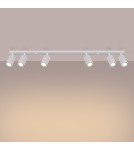 Adjustable ceiling lamps - spots - Sollux Plafon KARBON 6L white SL.1547 - product 3