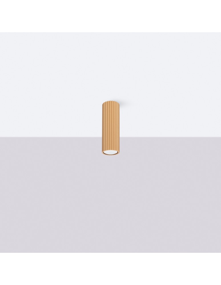 Gold ceiling fixtures - Sollux Plafond KARBON 20 gold SL.1550 - product kolory-swiatla.pl 2