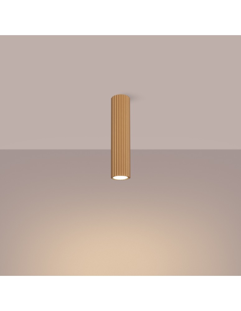 Gold ceiling fixtures - Sollux Plafond KARBON 30 gold SL.1551 - product kolory-swiatla.pl 3