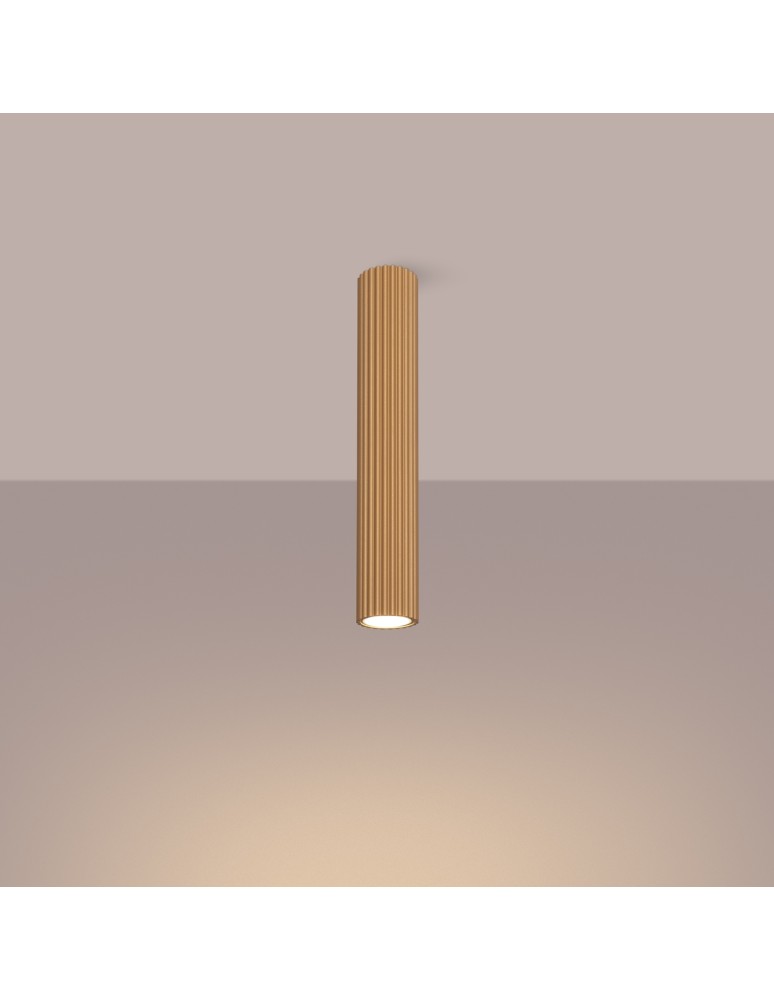 Gold ceiling fixtures - Sollux Plafond KARBON 40 gold SL.1552 - product kolory-swiatla.pl 3