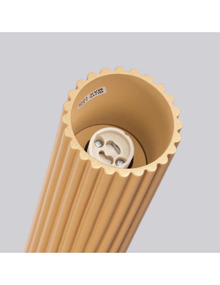 Gold ceiling fixtures - Sollux Plafond KARBON 40 gold SL.1552 - product kolory-swiatla.pl 5