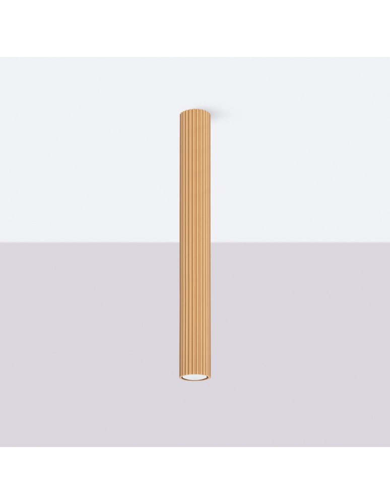 Gold ceiling fixtures - Sollux Plafond KARBON 60 gold SL.1553 - product kolory-swiatla.pl 2