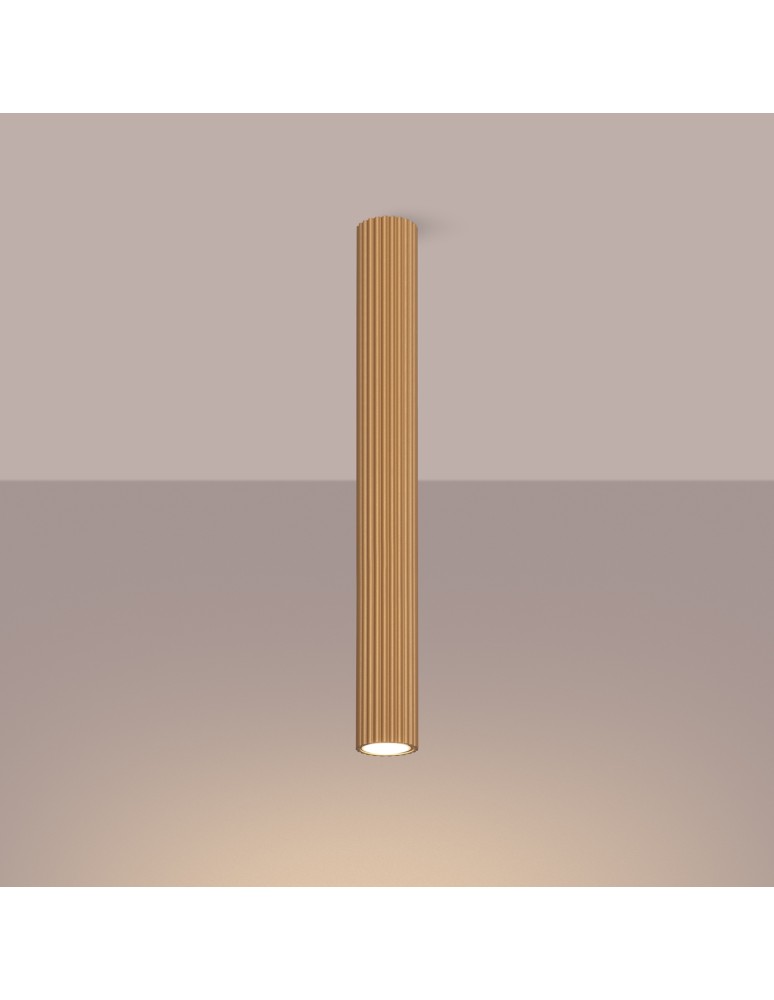 Gold ceiling fixtures - Sollux Plafond KARBON 60 gold SL.1553 - product kolory-swiatla.pl 3