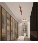 Gold ceiling fixtures - Sollux Plafond KARBON 60 gold SL.1553 - product 11