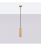 Pendant tube lamps - Sollux KARBON 1 gold pendant lamp SL.1554 - product 2
