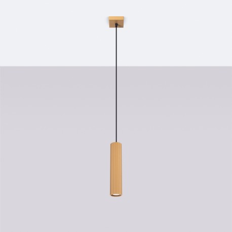 Sollux Lampa wisząca KARBON 1 złoty SL.1554