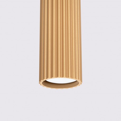 Sollux Lampa wisząca KARBON 1 złoty SL.1554