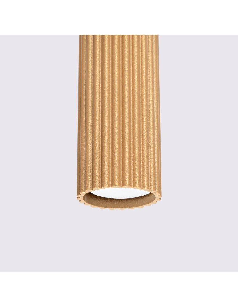 Pendant tube lamps - Sollux KARBON 1 gold pendant lamp SL.1554 - product kolory-swiatla.pl 4