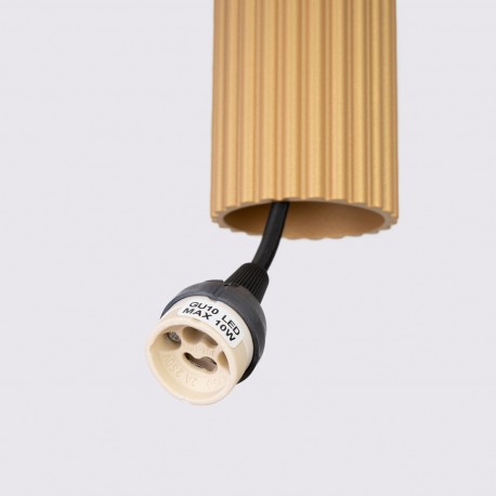 Sollux Lampa wisząca KARBON 1 złoty SL.1554