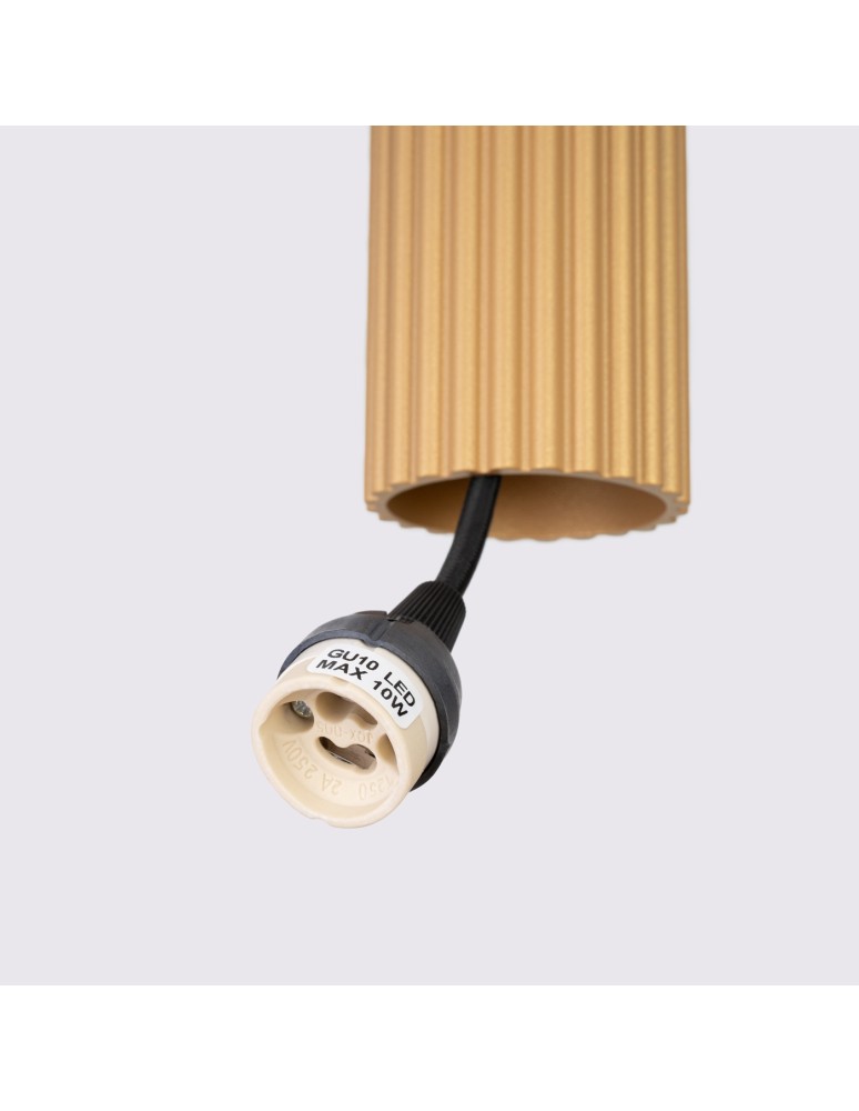 Pendant tube lamps - Sollux KARBON 2 pendant lamp gold SL.1555 - product kolory-swiatla.pl 7