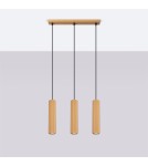 Pendant tube lamps - Sollux KARBON 3L gold pendant lamp SL.1556 - product 2