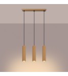 Pendant tube lamps - Sollux KARBON 3L gold pendant lamp SL.1556 - product 3