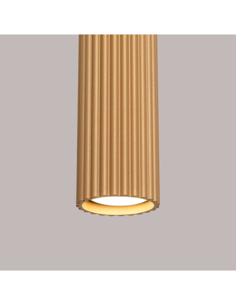 Pendant tube lamps - Sollux KARBON 3L gold pendant lamp SL.1556 - product kolory-swiatla.pl 9