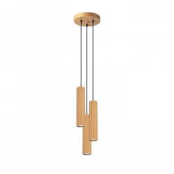 Sollux Lampa wisząca KARBON 3P złoty SL.1557